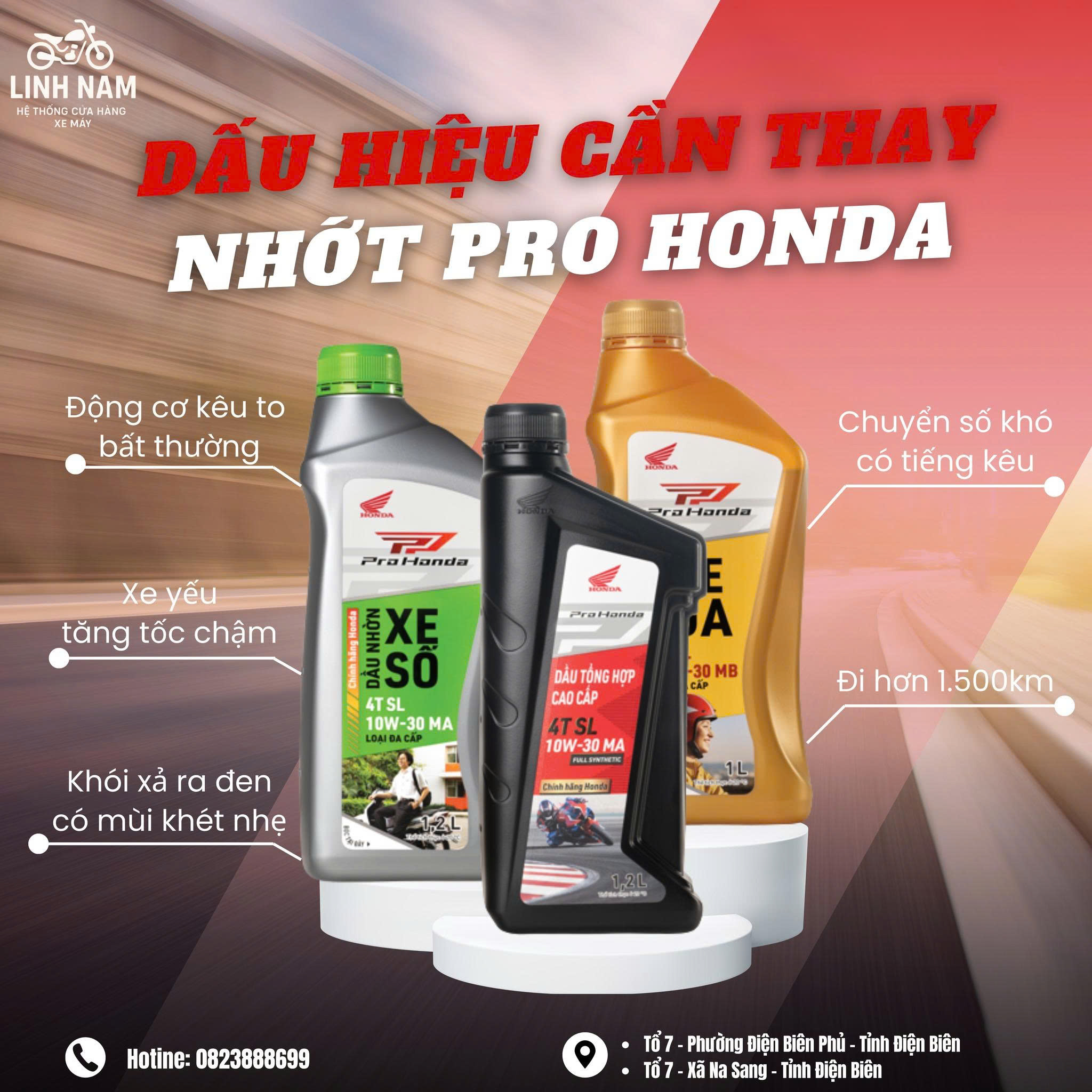 Dầu nhớt Pro Honda chính hãng