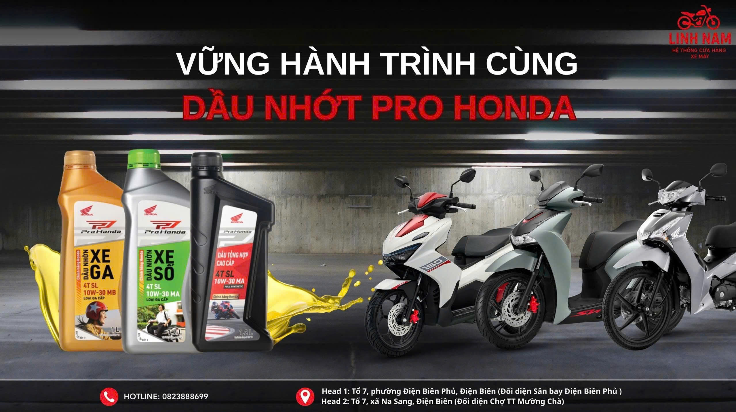💯 VỮNG VÀNG HÀNH TRÌNH CÙNG DẦU NHỚT PRO HONDA